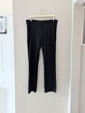 Betabrand Dress Pant Yoga Pants Black Size XL Straight Leg